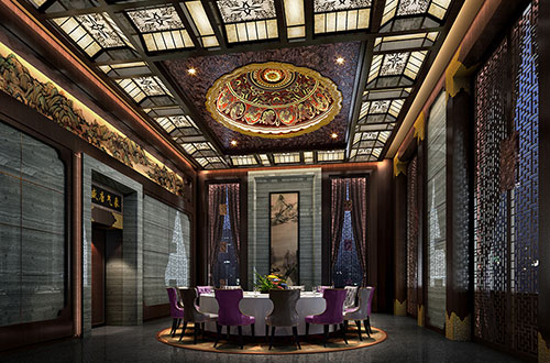 雅星镇低调奢华的新中式酒店设计效果图